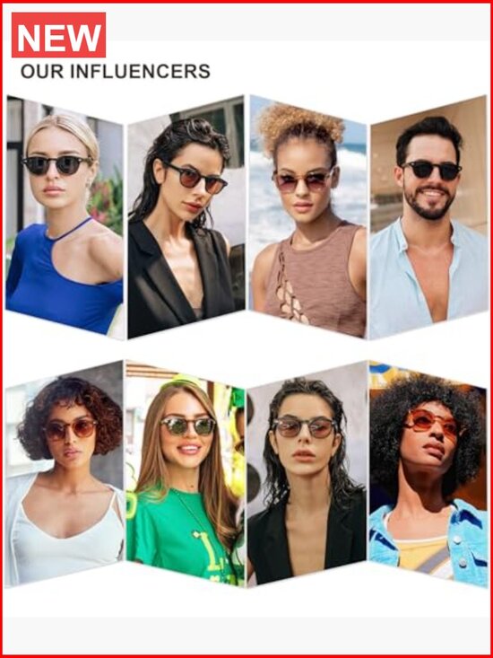 Retro Small Round Sunglasses with UV400 Protection Spring Hinges main image 4
